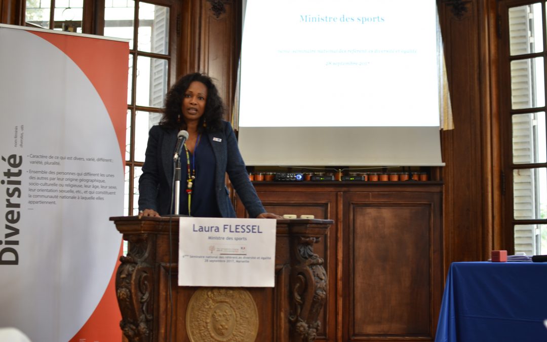 Laura Flessel, Ministre des Sports apporte son soutien à Team Jolokia